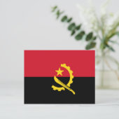 Angola - Angolese vlag Briefkaart (Staand voorkant)