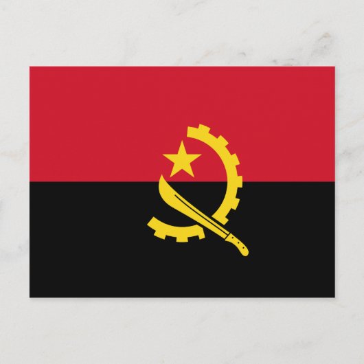 Angola - Angolese vlag Briefkaart (Voorkant)