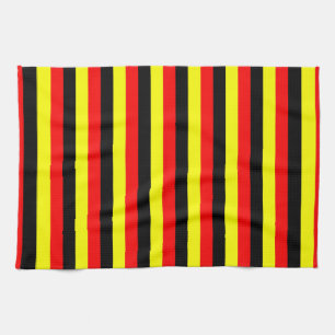angola belgië oeganda duitsland vlag strepen rood theedoek