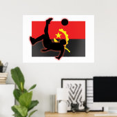 Angola Bicycle Kick Poster (Thuiskantoor)