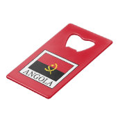 Angola Creditkaart Flessenopener (Voorkant Gekanteld)