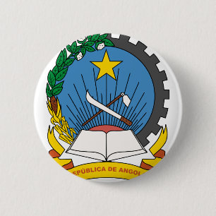 angola embleem ronde button 5,7 cm