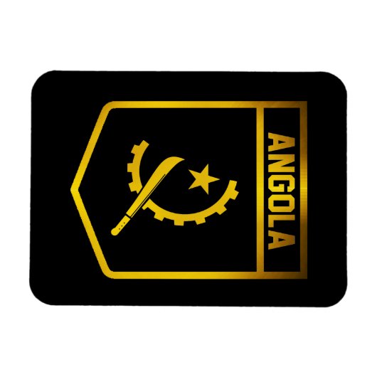 Angola Emblem Magneet (Horizontaal)