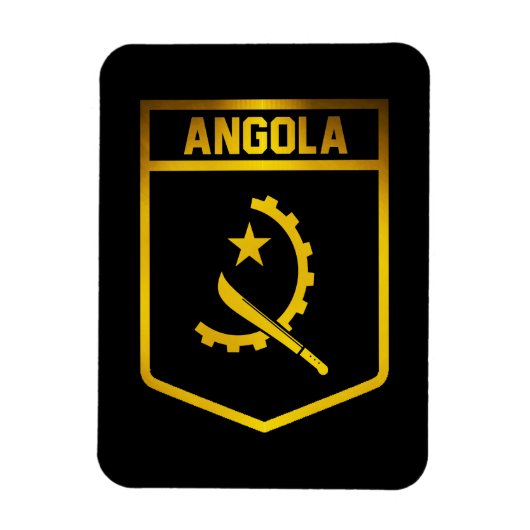 Angola Emblem Magneet (Verticaal)