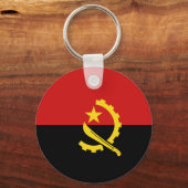 Angola Fisheye Flag Sleutelhanger (Voorkant)