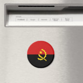 Angola Fisheye Vlag Magneet (Insitu (Vaatwasser))