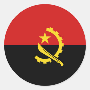 Angola Fisheye Vlag Sticker