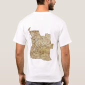 Angola Flag and Map T-Shirt (Achterkant)