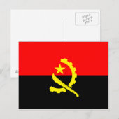 Angola Flag Briefkaart (Voorkant / Achterkant)