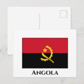 Angola Flag Briefkaart (Voorkant / Achterkant)