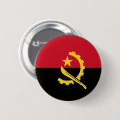 Angola Flag Button (Voorkant /achterkant)