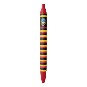Angola Flag Cute Patriotic Zwarte Inkt Pen