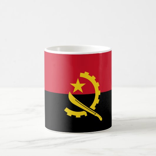 Angola Flag Koffiemok (Center)