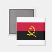 Angola Flag Magneet (Voorkant / Achterkant)