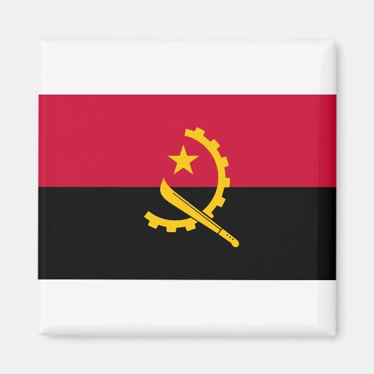 Angola Flag Magneet (Voorkant)