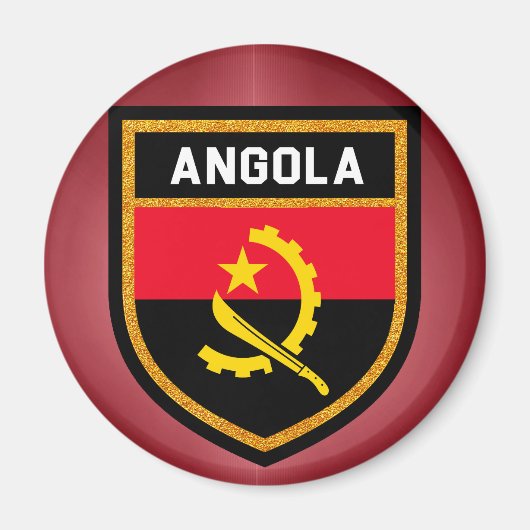 Angola Flag Magneet (Voorkant)