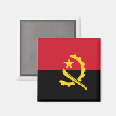 Angola Flag Magneet (Voorkant / Achterkant)