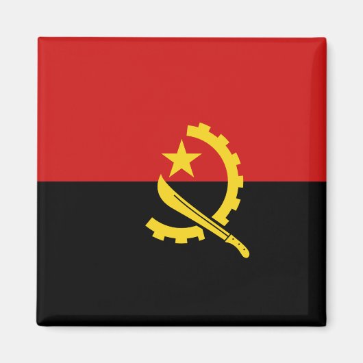 Angola Flag Magnet (Voorkant)