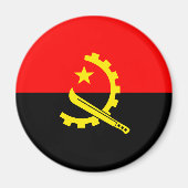 angola flag magnet (Voorkant)