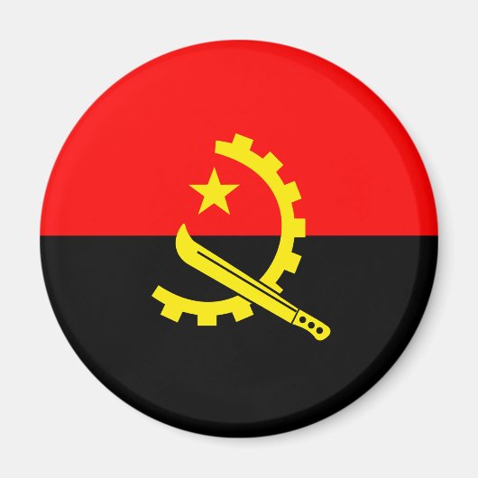 angola flag magnet (Voorkant)