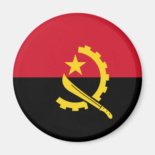 Angola Flag Magnet (Voorkant)