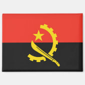 angola flag magnet (Voorkant)