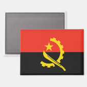 angola flag magnet (Voorkant / Achterkant)