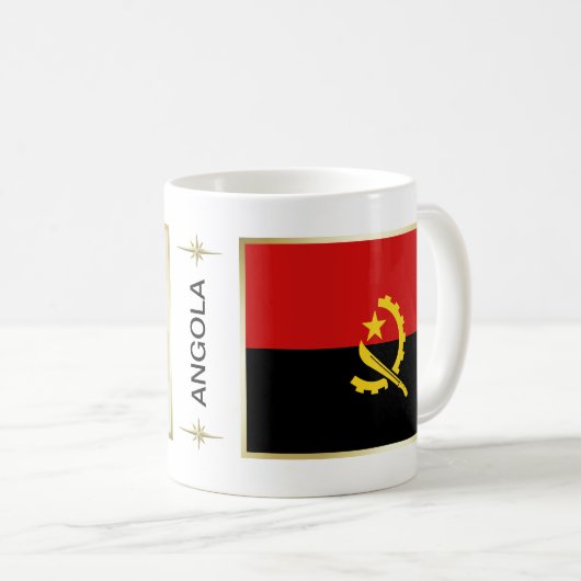 Angola Flag + Map Mok (Voorkant rechts)