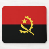 Angola Flag Mousepad Muismat (Voorkant)