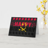 Angola Flag Patriotic Birthday Kaart (Gele Bloem)