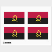 Angola Flag Rechthoekige Sticker (Vel)