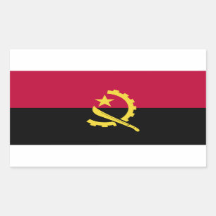 Angola Flag Rechthoekige Sticker