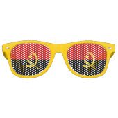Angola Flag Retro Zonnebril (Voorkant)