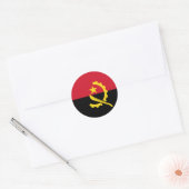 Angola Flag Ronde Sticker (Envelop)