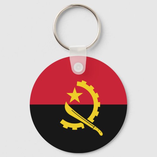 Angola Flag Sleutelhanger (Voorkant)
