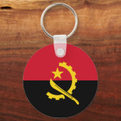 Angola Flag Sleutelhanger (Voorkant)