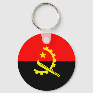 Angola Flag Sleutelhanger