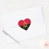 Angola Flag Splendid Patriotic Heart Sticker (Envelop)
