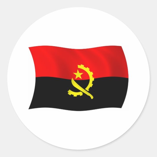 Angola Flag Sticker (Voorkant)
