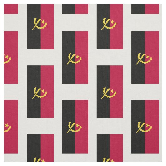 Angola Flag Stof (Swatch)