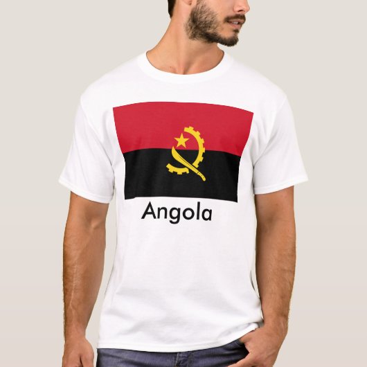 Angola Flag T-Shirt (Voorkant)