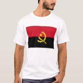 Angola Flag T-Shirt, Patriotic T-Shirts; T-shirt (Voorkant)