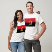 Angola Flag T-Shirt, Patriotic T-Shirts; T-shirt (Unisex)