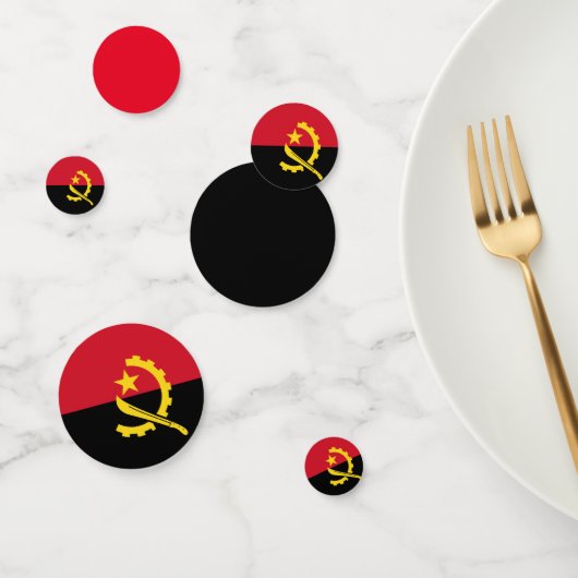 Angola flag Table Confetti (Groep)