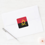 Angola Flag Vierkante Sticker (Envelop)