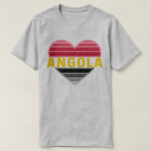 Angola hart, ik hou van Angola T-shirt (Design voorkant)