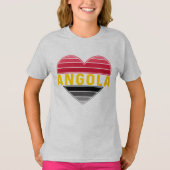 Angola hart, ik hou van Angola T-shirt (Voorkant)