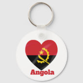 Angola Heart Flag Sleutelhanger (Voorkant)