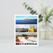 Angola - I Love - Briefkaart (Staand voorkant)