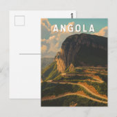 Angola Illustration Travel Art Vintage Briefkaart (Voorkant / Achterkant)